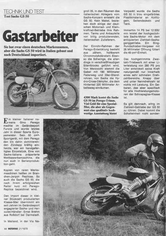 Bericht Motorrad 21/1979  von www.Heftche.de